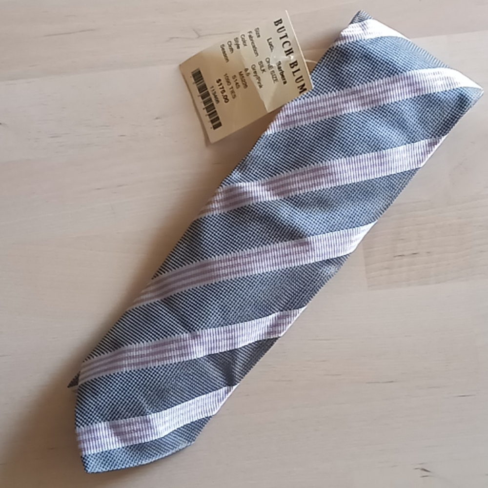 Luciano Barbera 100% Silk Striped Tie NWT